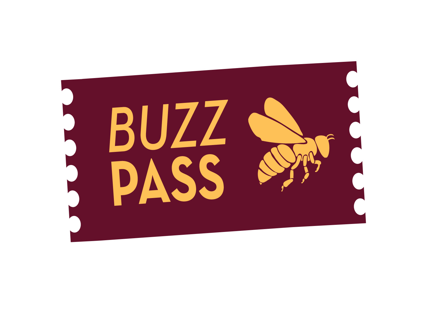 Ticket with bee image